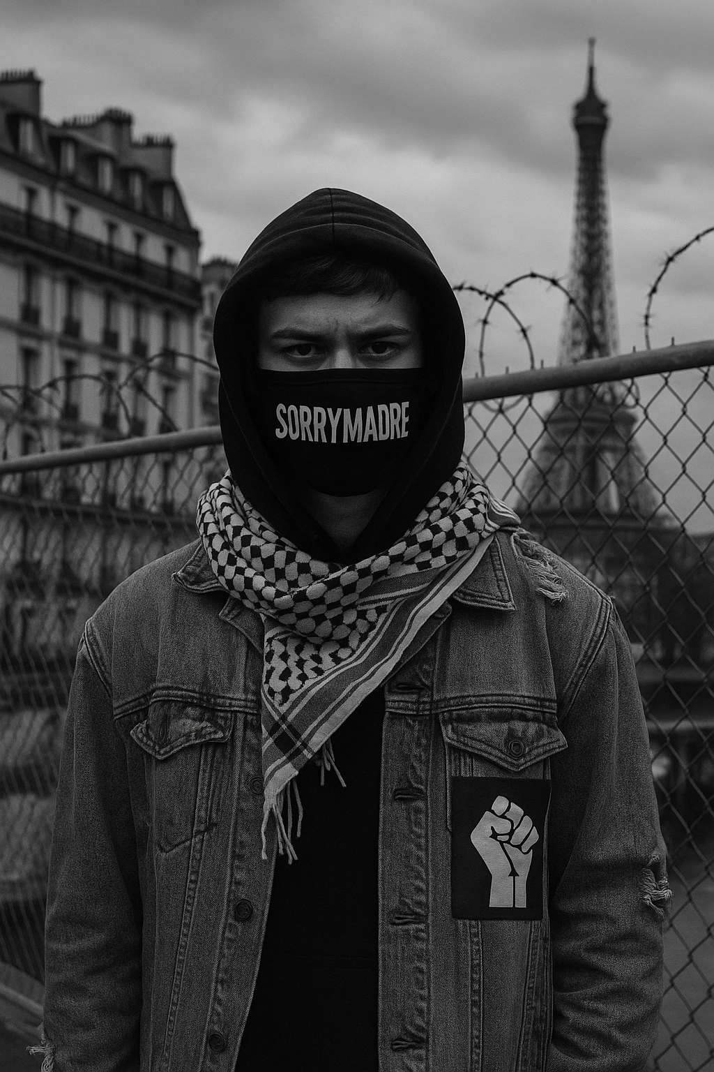 underground streetwear aesthetic with red light and stencil typography