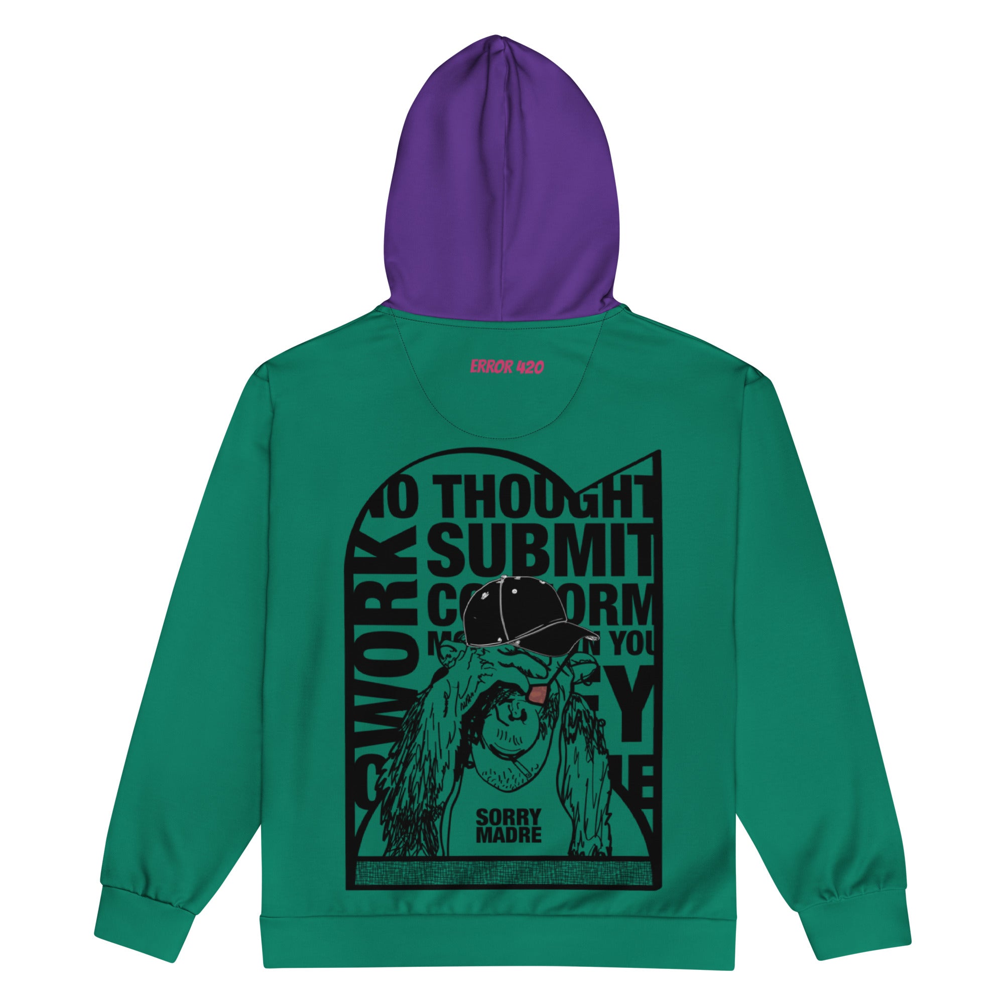 SorryMadre | Monkey | Unisex zip hoodie
