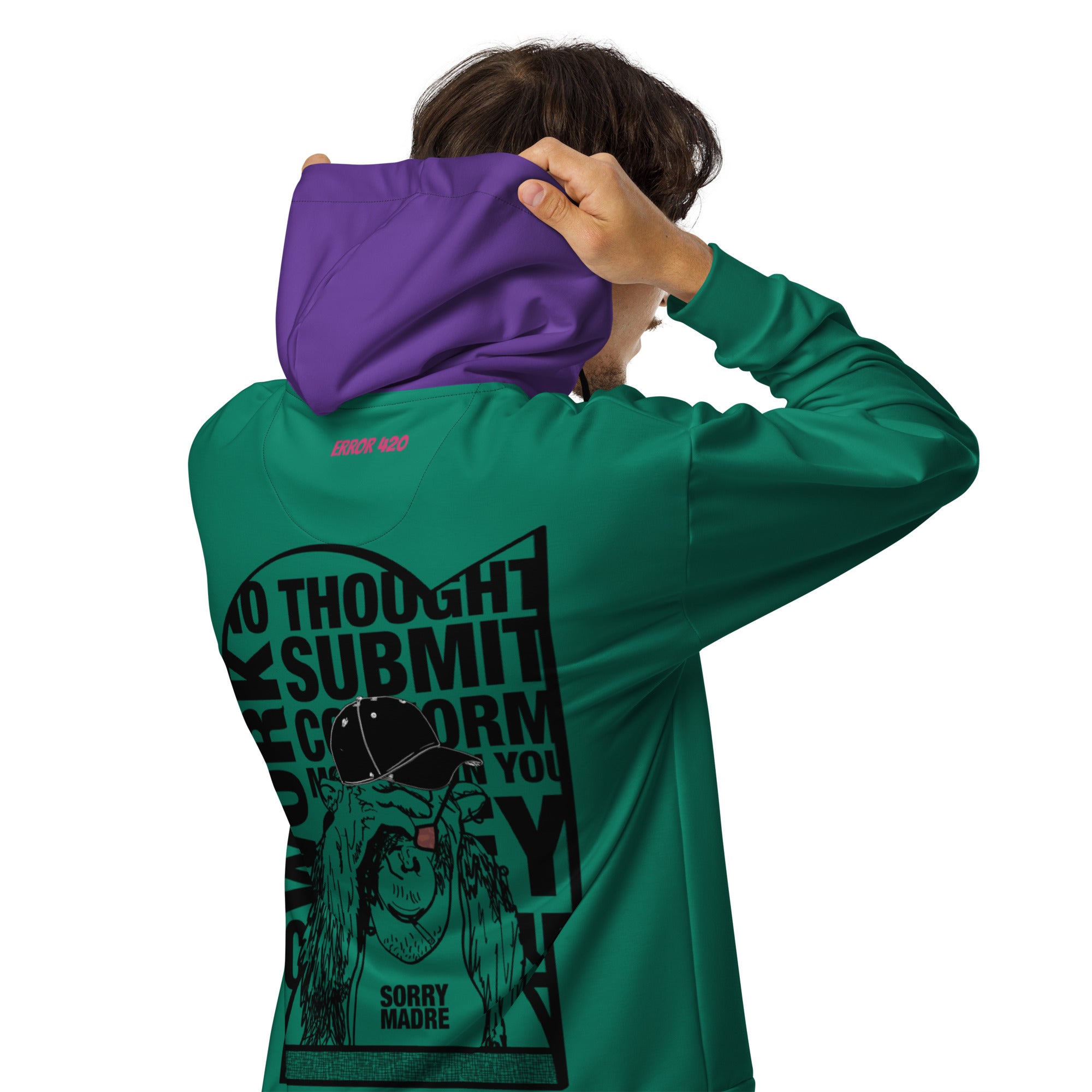 SorryMadre | Monkey | Unisex zip hoodie