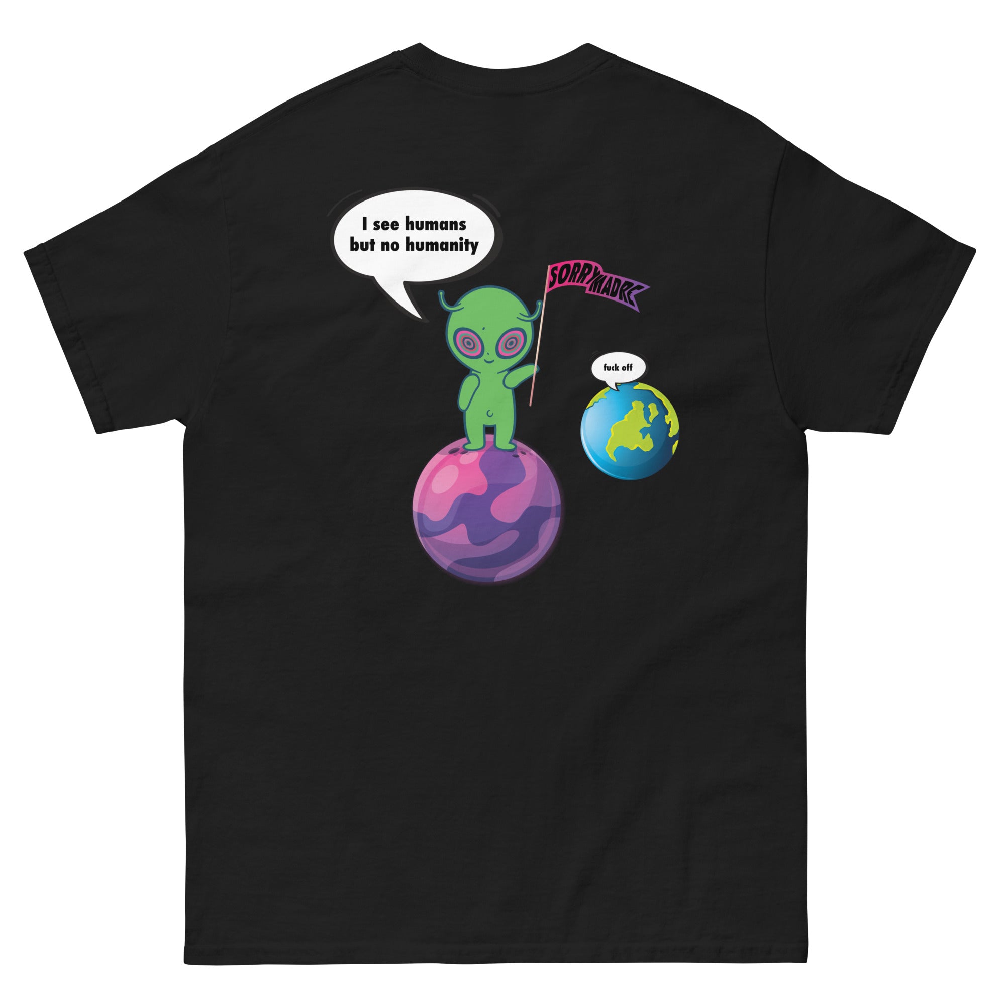 SorryMadre | humanity | Embroidered T-Shirt