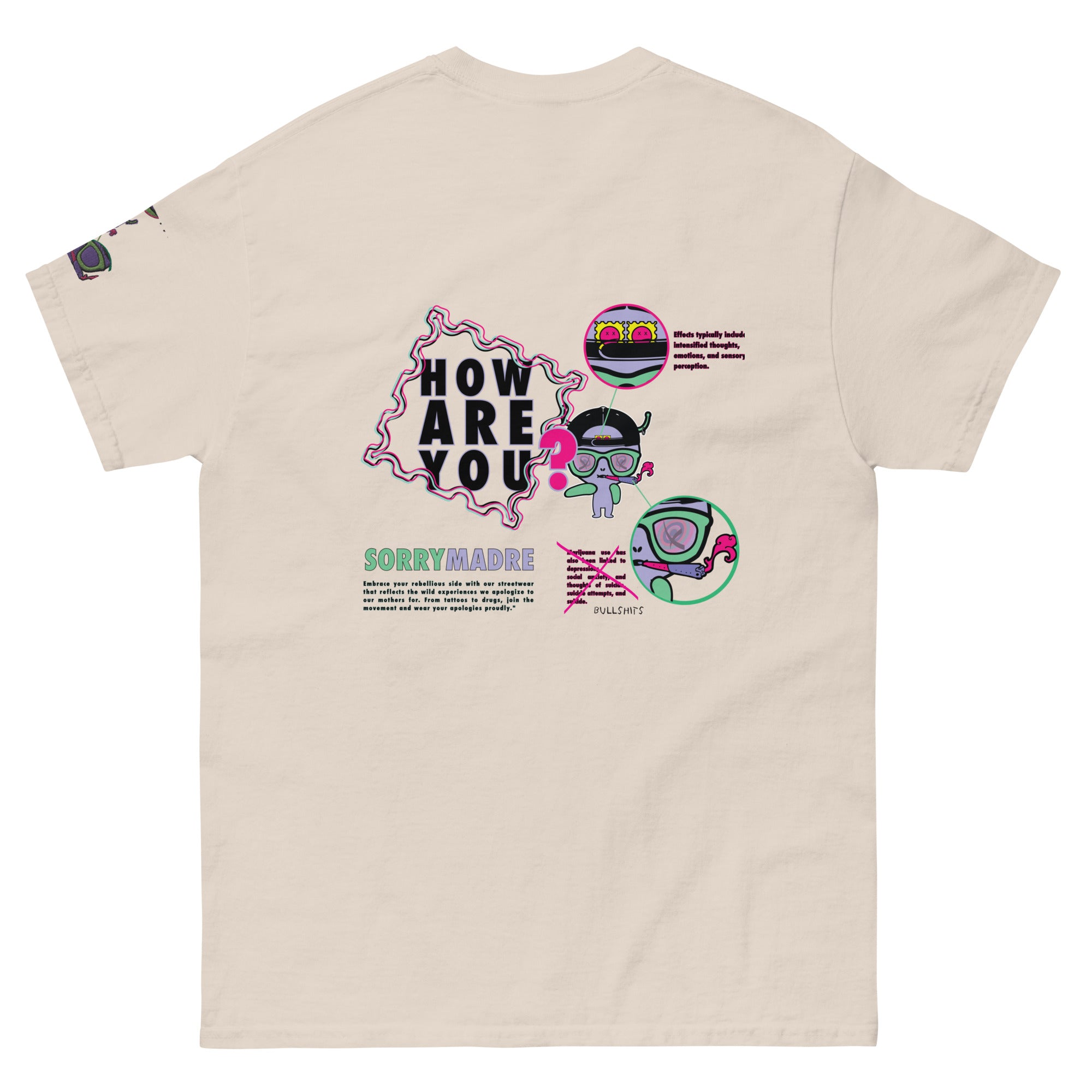 SorryMadre | How Are You | Embroidered T-Shirt