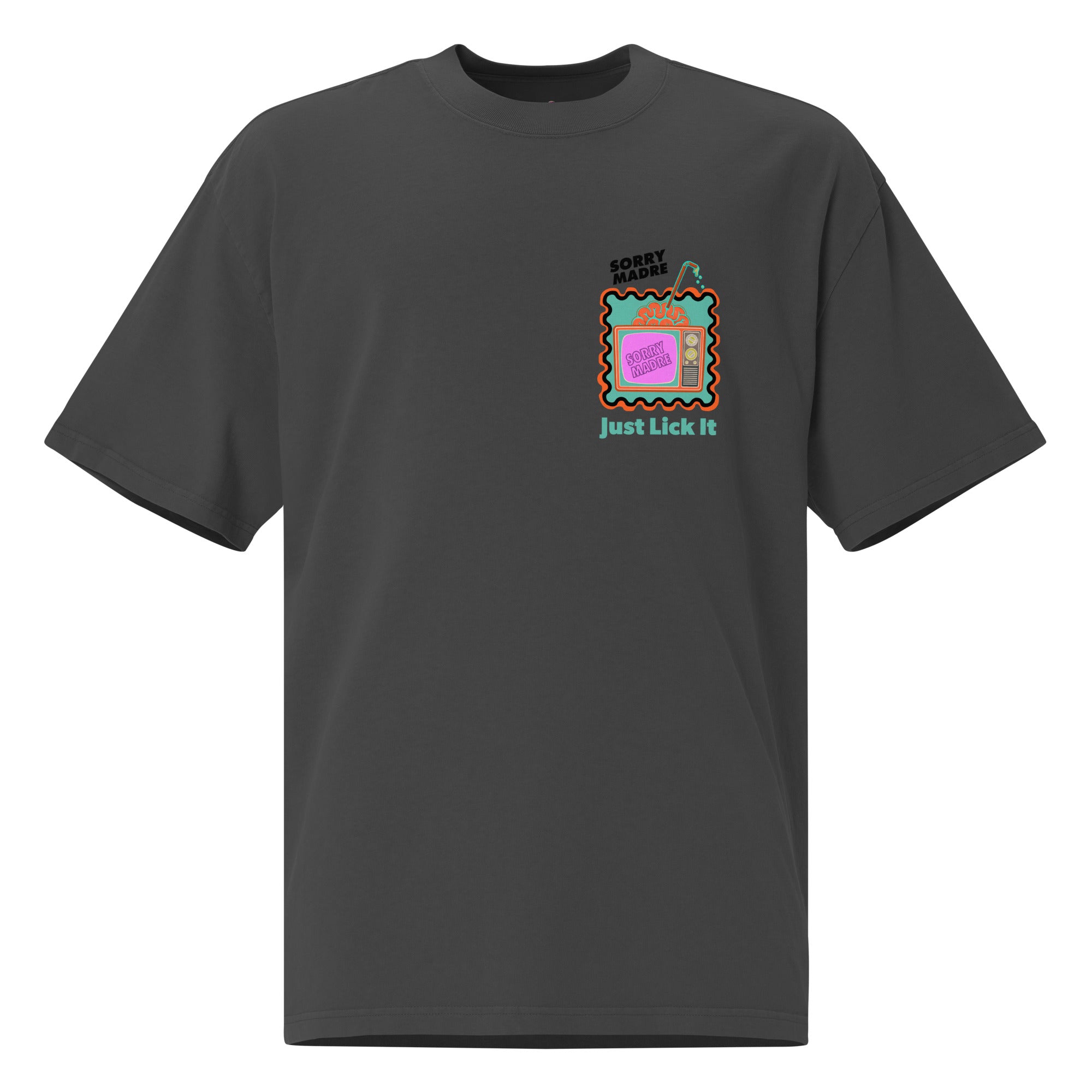 SorryMadre | Lick It | Oversized faded t-shirt