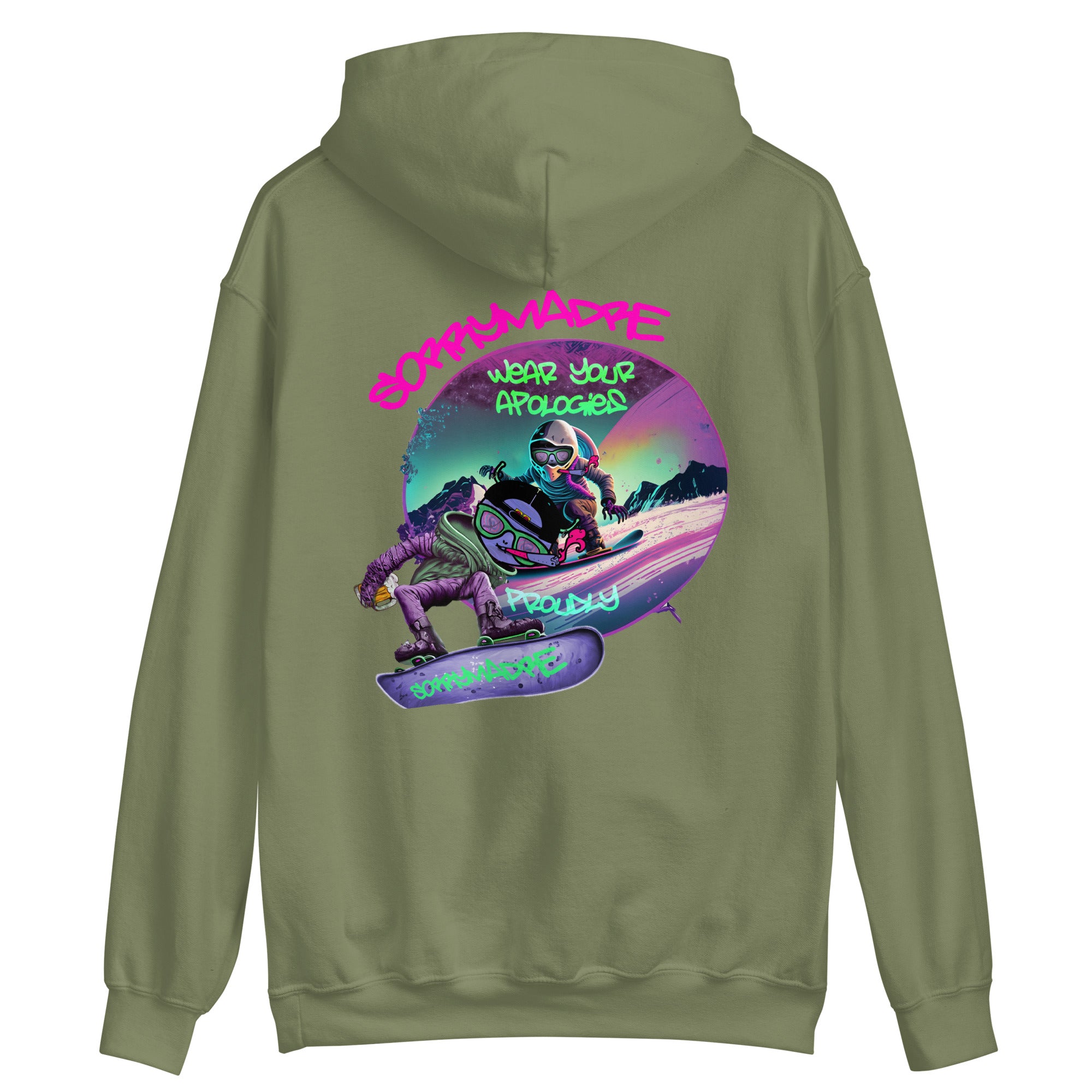 SorryMadre | Snowboard | Embroidered Hoodie