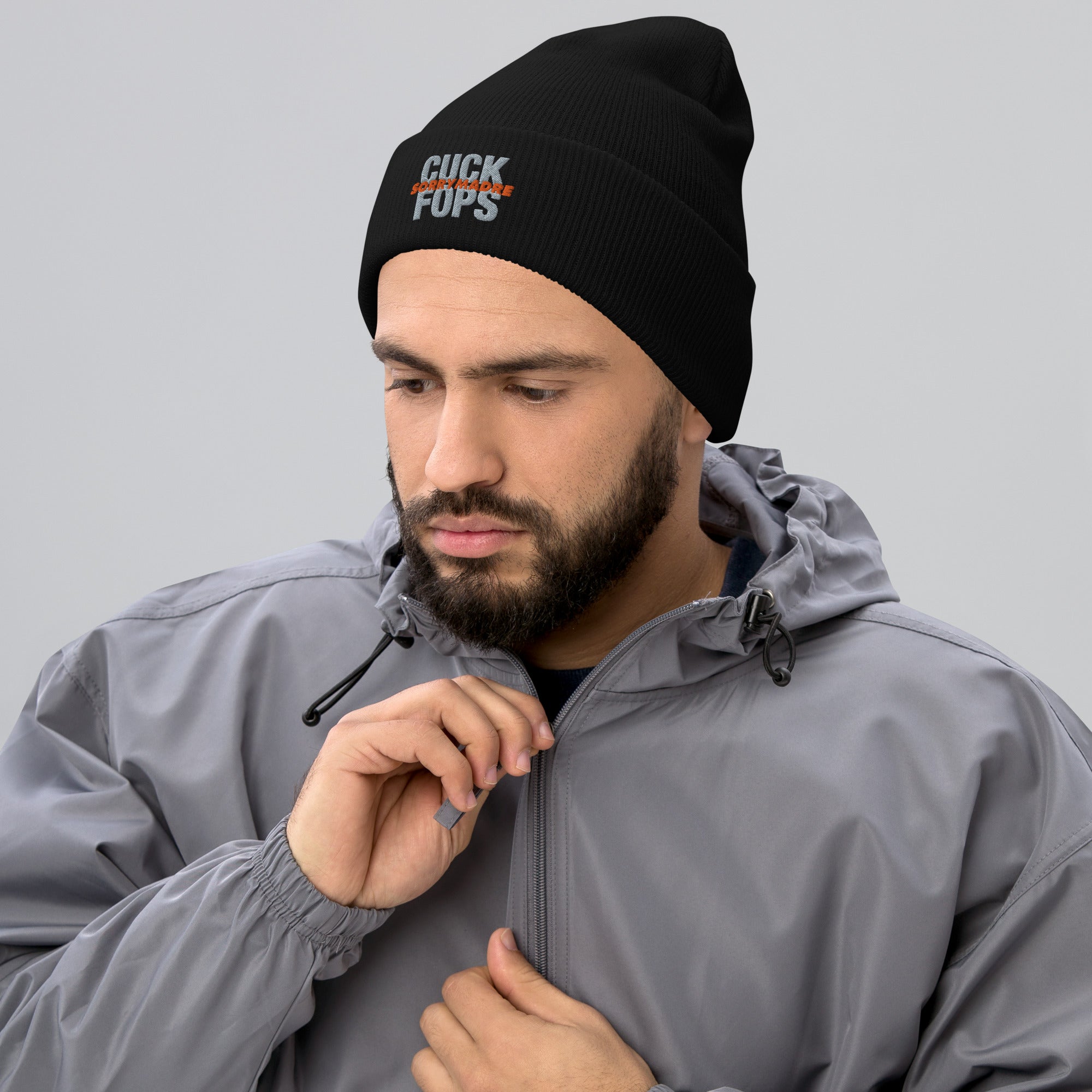 SorryMadre | CUCK FOPS | Cuffed Beanie