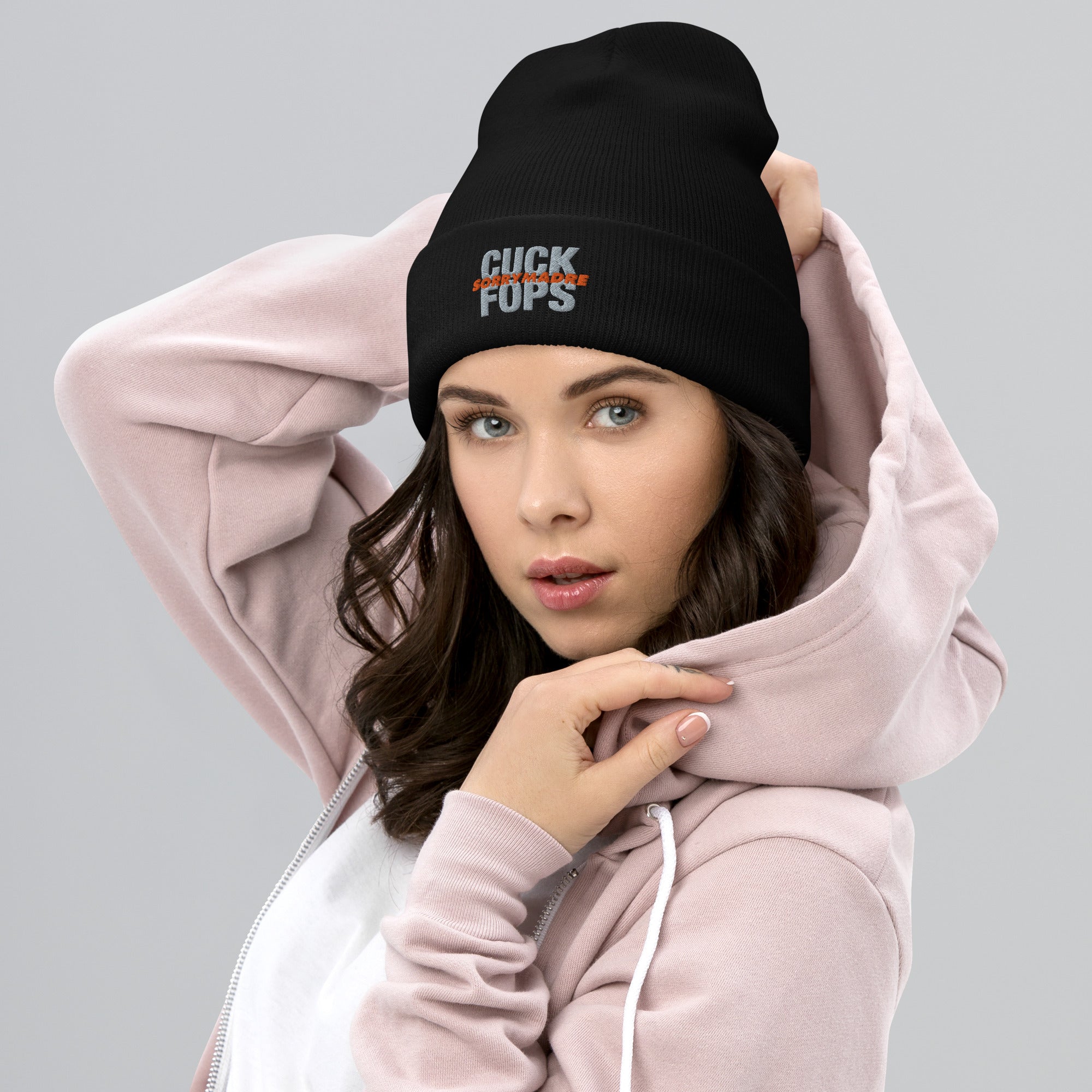 SorryMadre | CUCK FOPS | Cuffed Beanie