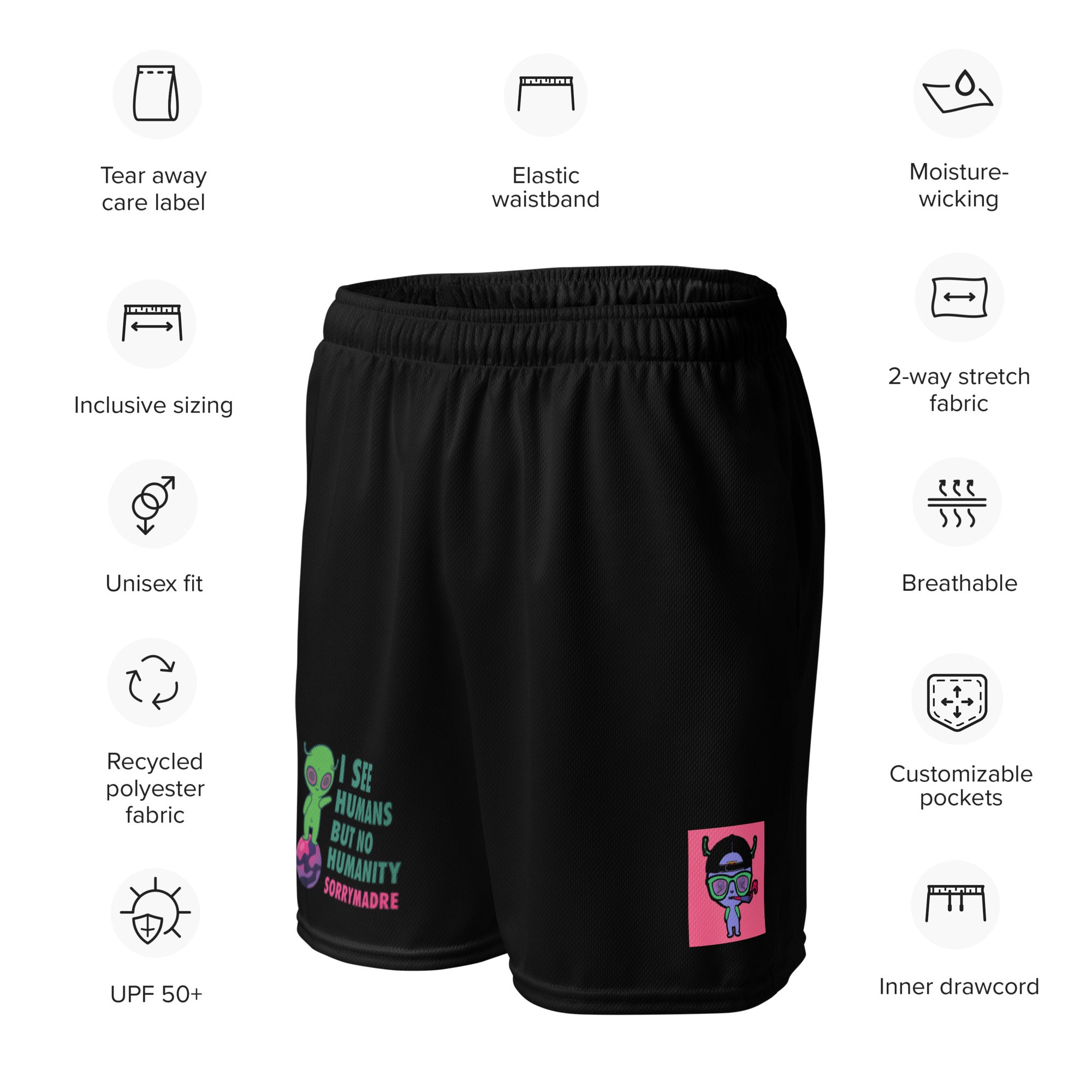 SorryMadre | Humans | Unisex Short Pants