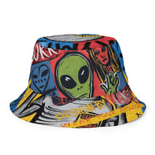 Load image into Gallery viewer, SorryMadre | Street Art | Reversible bucket hat
