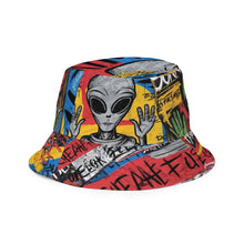 Load image into Gallery viewer, SorryMadre | Street Art | Reversible bucket hat
