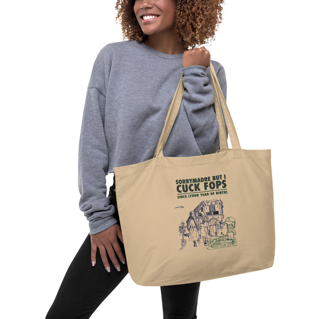 SorryMadre | Cuck Fops | Large organic tote bag