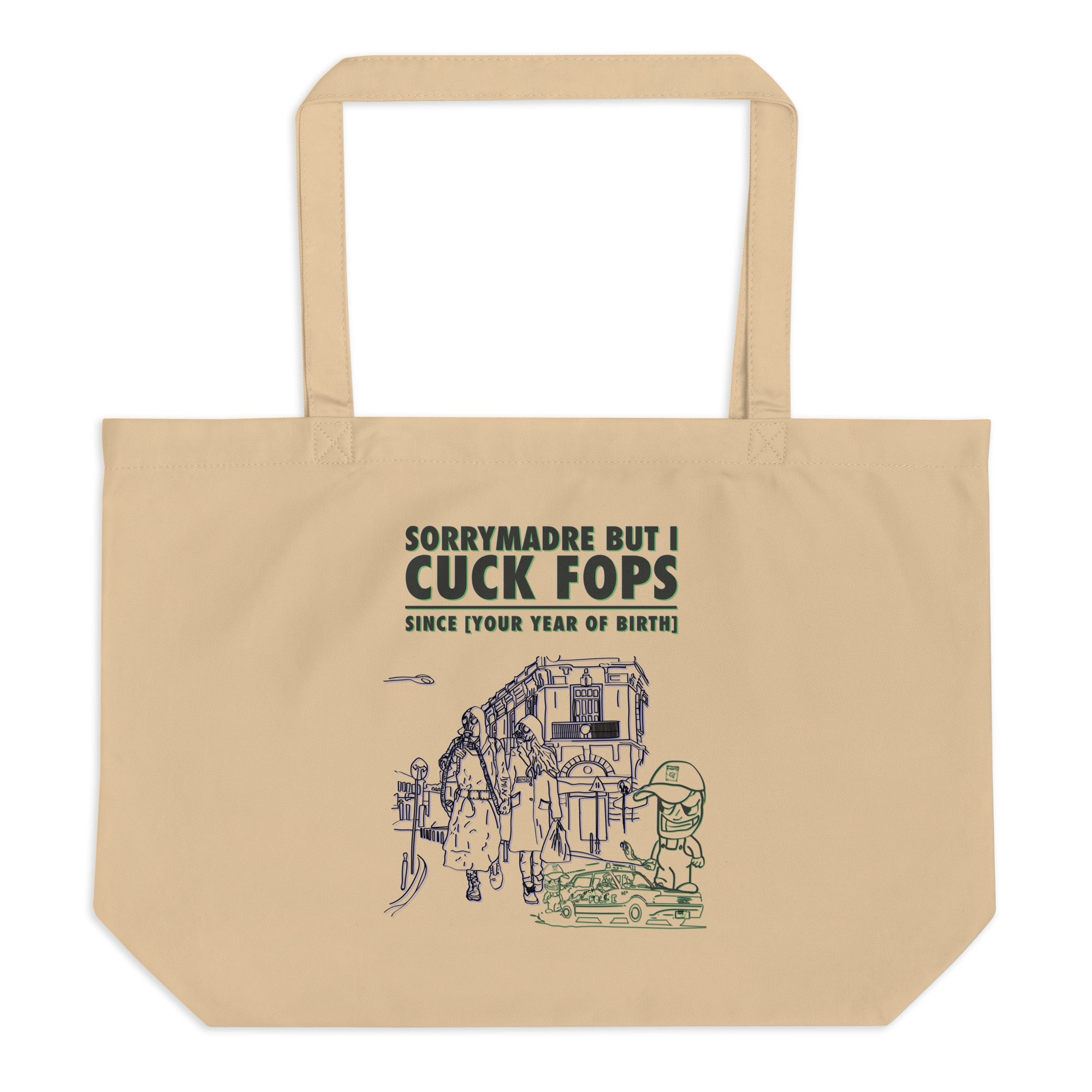 SorryMadre | Cuck Fops | Large organic tote bag