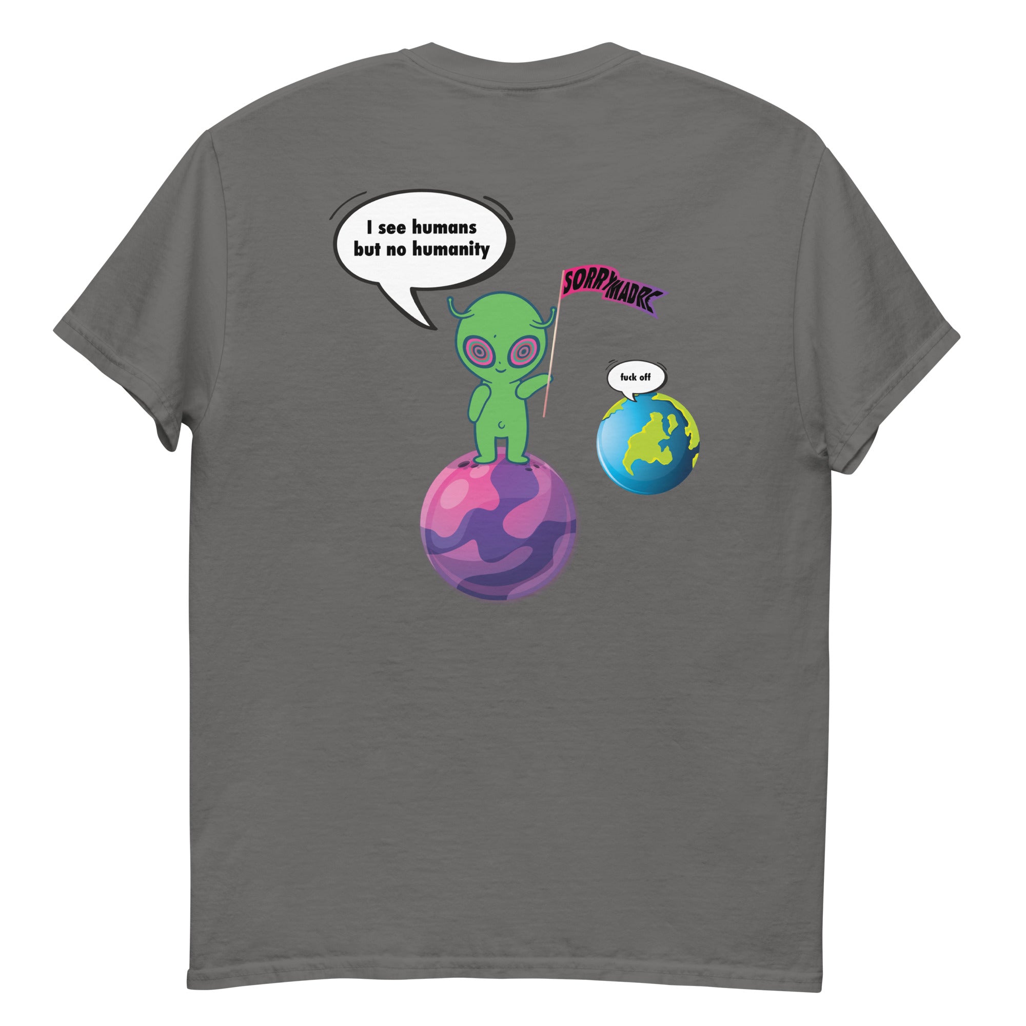 SorryMadre | humanity | Embroidered T-Shirt