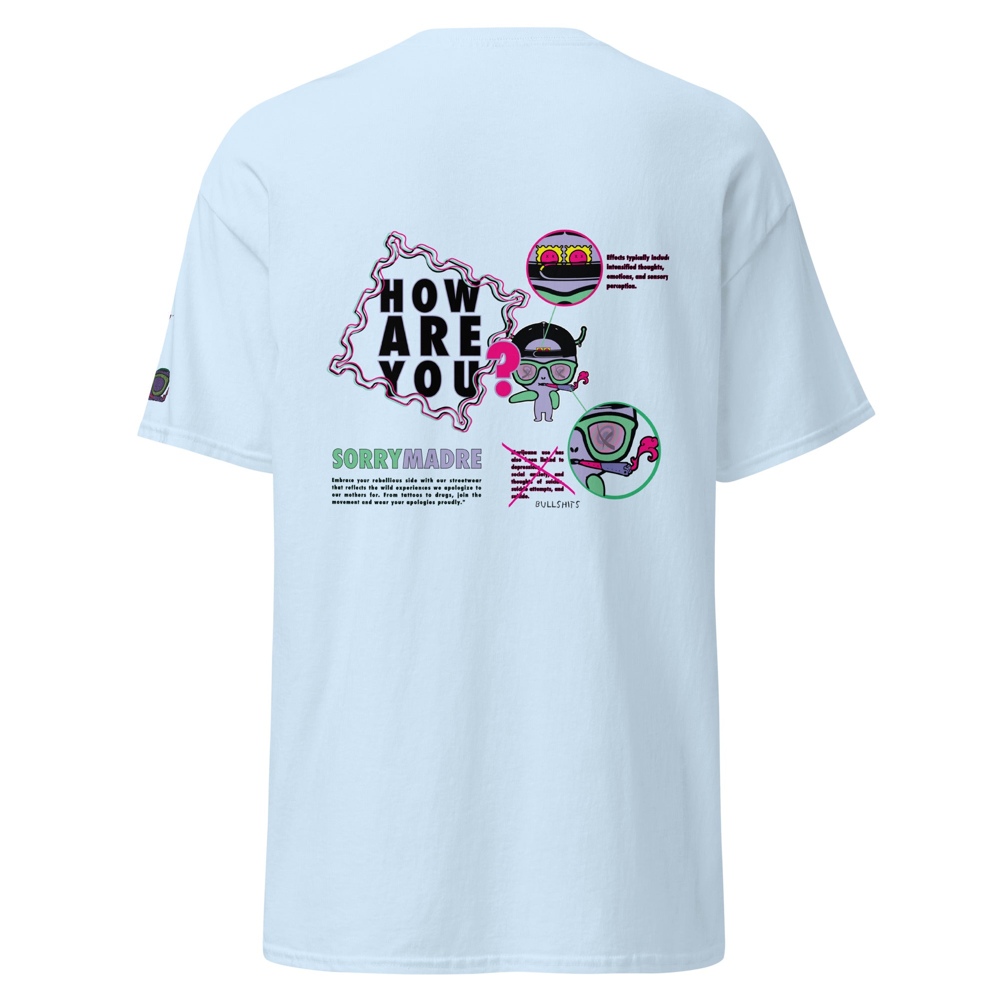SorryMadre | How Are You | Embroidered T-Shirt