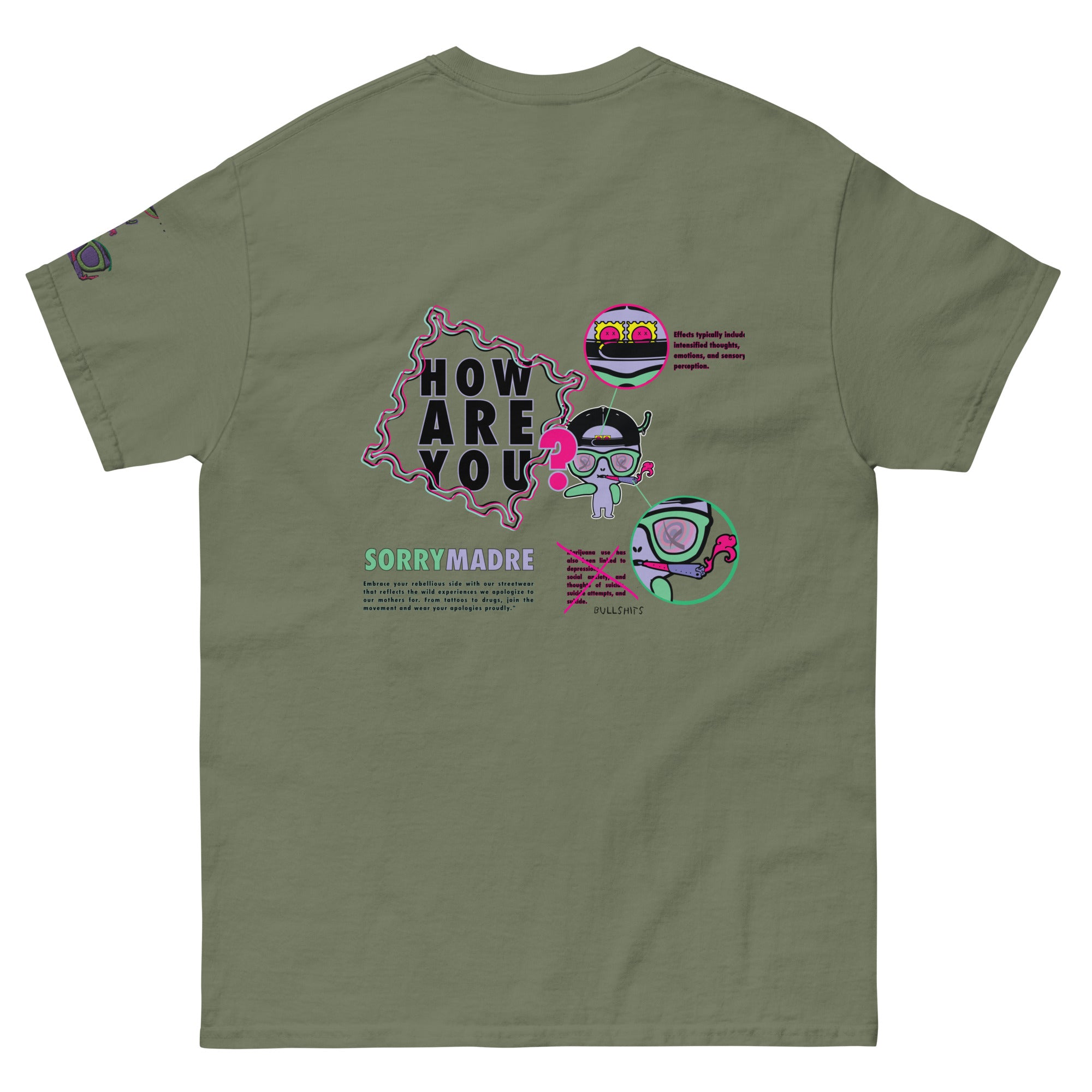 SorryMadre | How Are You | Embroidered T-Shirt