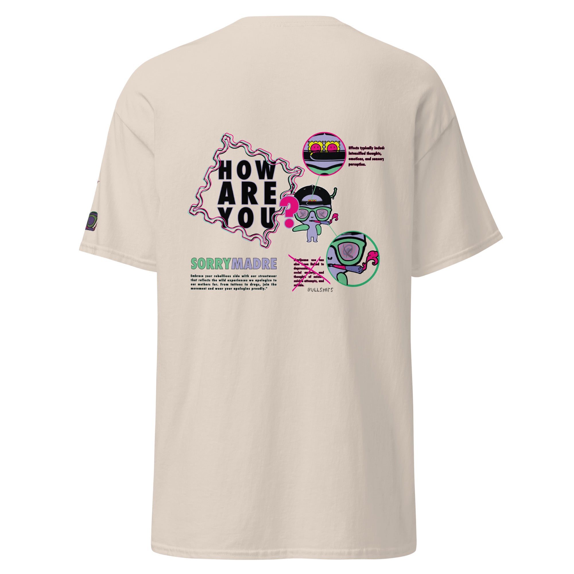 SorryMadre | How Are You | Embroidered T-Shirt