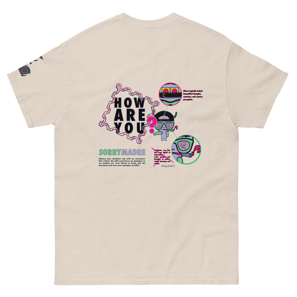 SorryMadre | How Are You | Embroidered T-Shirt