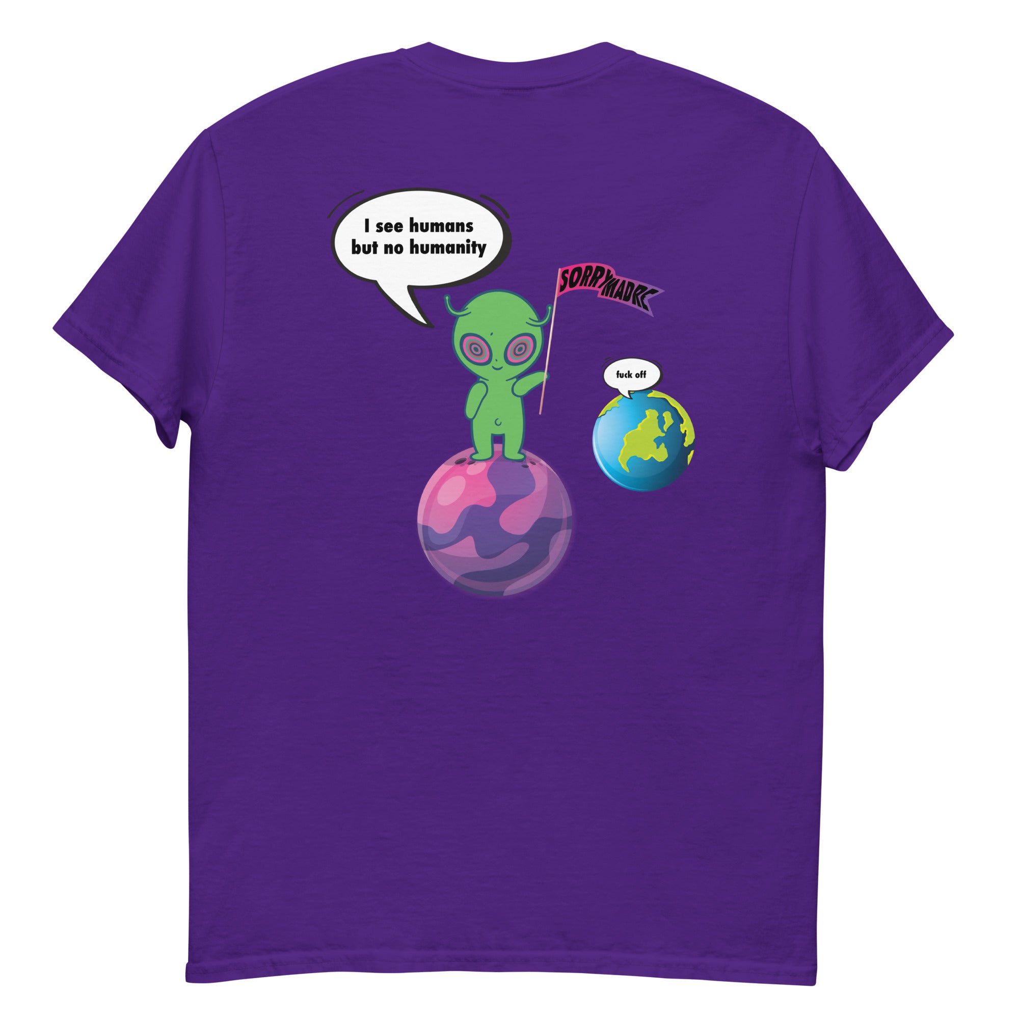 SorryMadre | humanity | Embroidered T-Shirt