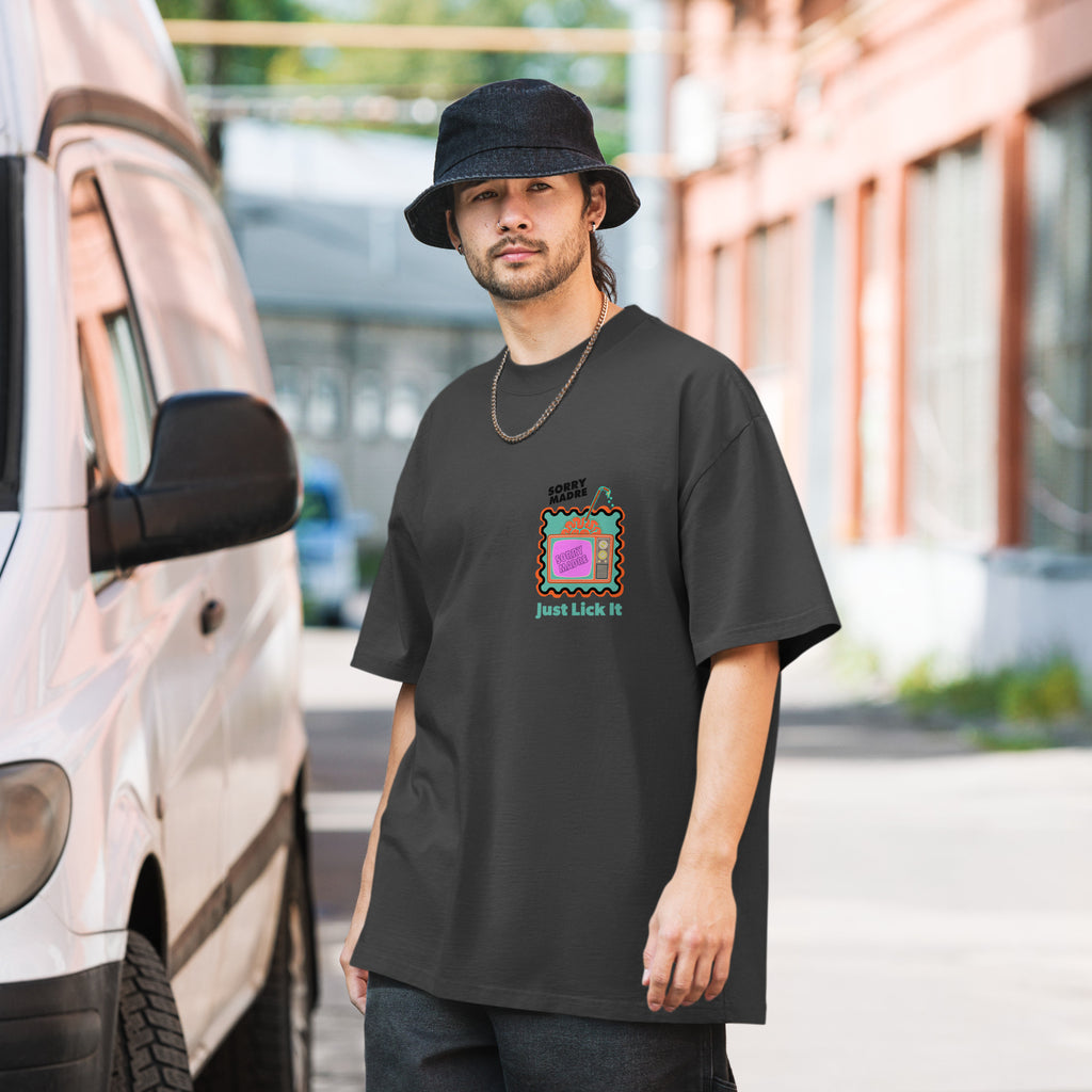 SorryMadre | Lick It | Oversized faded t-shirt
