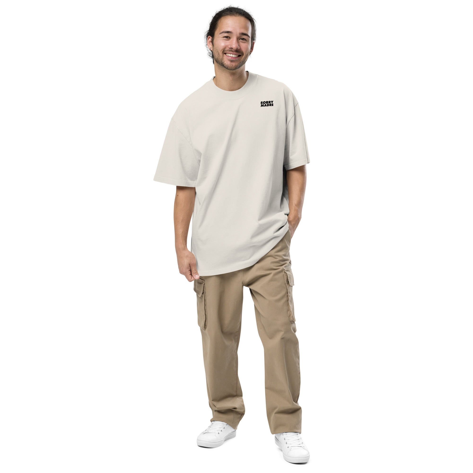 SorryMadre | Droppin' the Beat | Oversized faded t-shirt