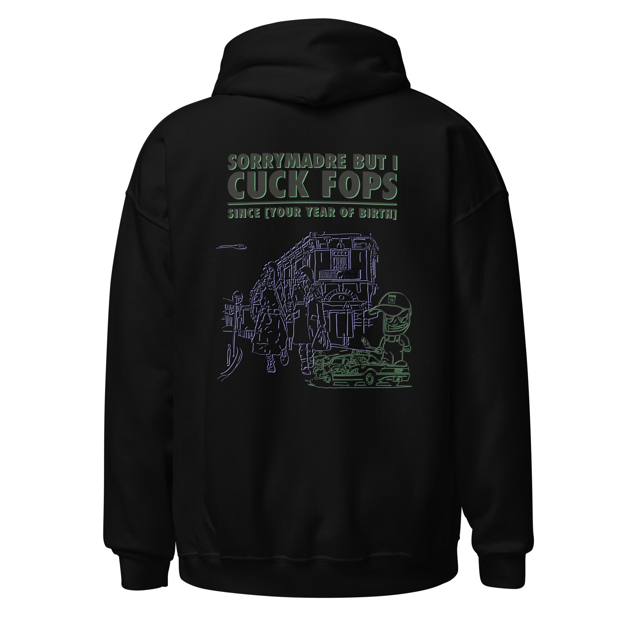 SorryMadre | Cuck Fops V2 | Embroidered Hoodie