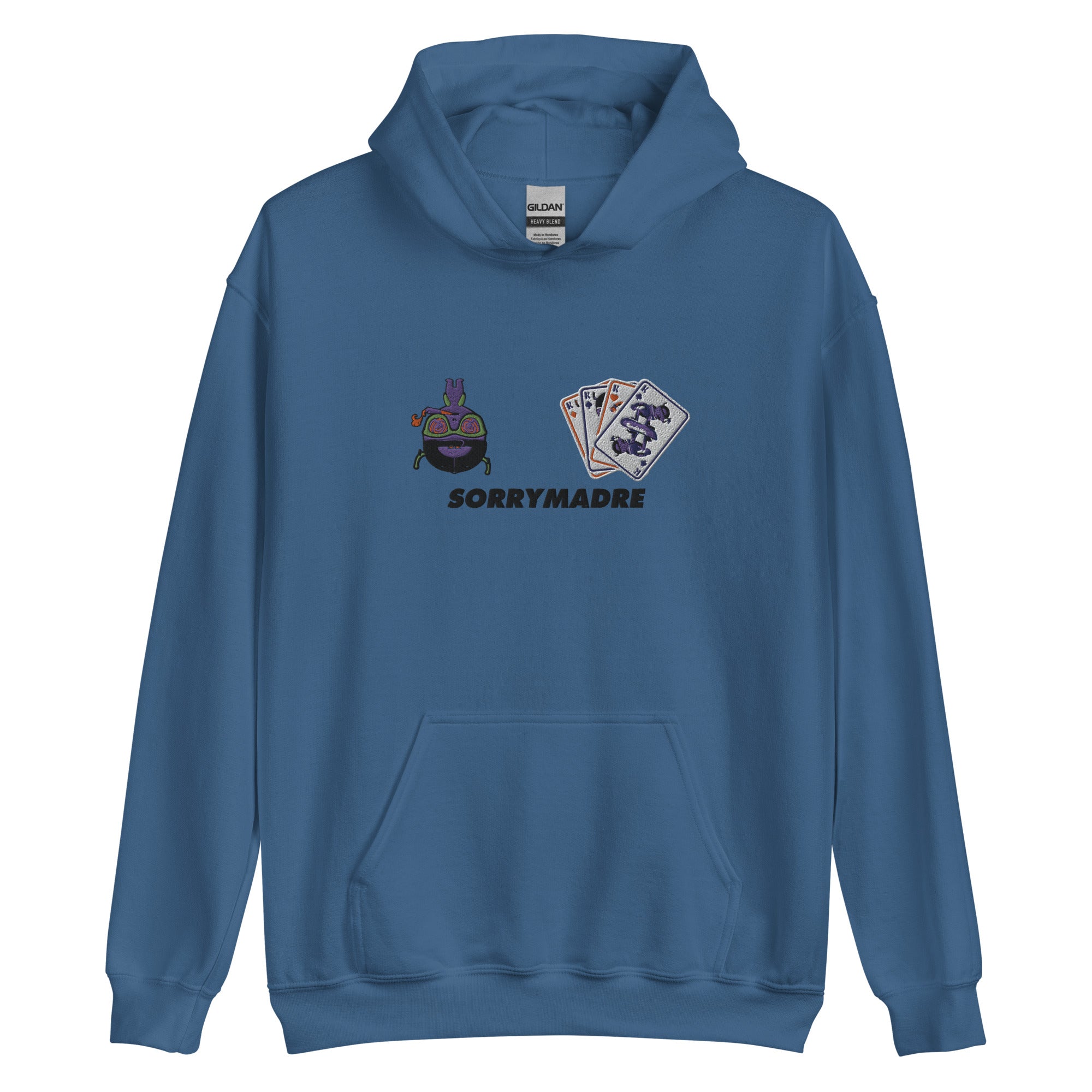 SorryMadre | Cards on board | Premium Embroidered Hoodie