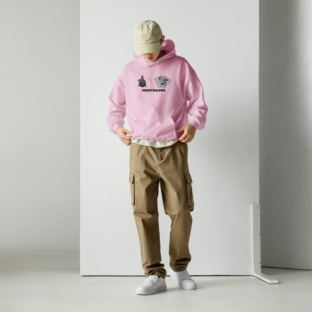 SorryMadre | Cards on board | Premium Embroidered Hoodie