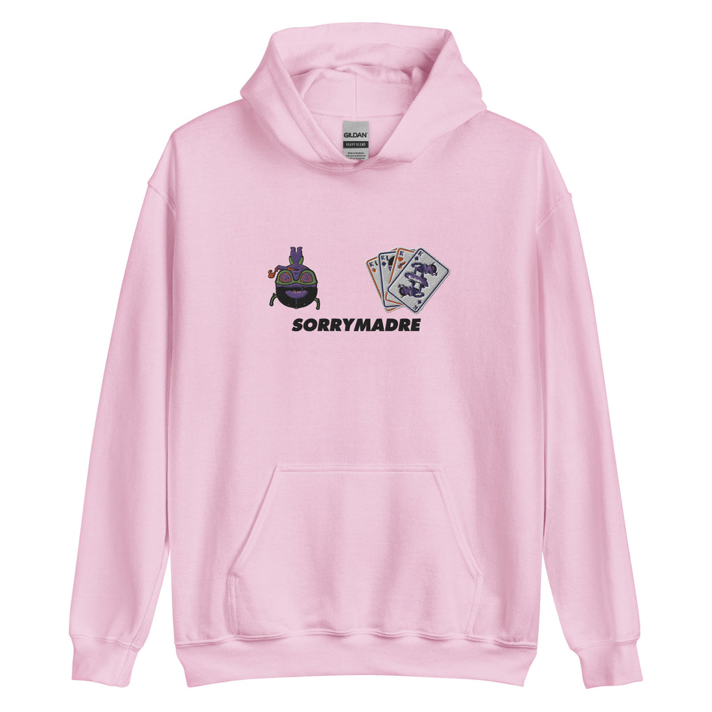 SorryMadre | Cards on board | Premium Embroidered Hoodie