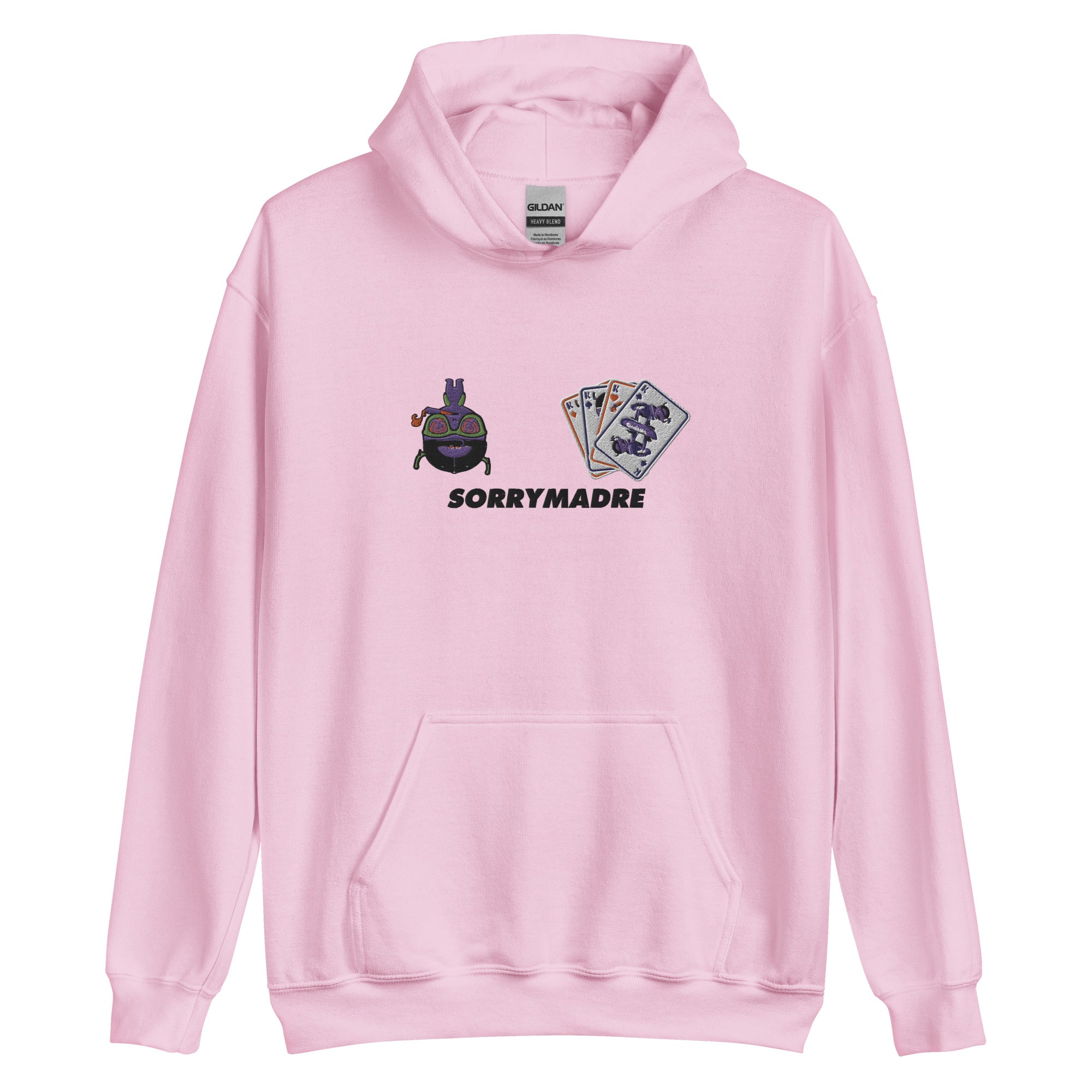 SorryMadre | Cards on board | Premium Embroidered Hoodie