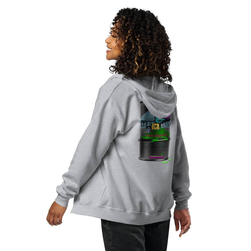 SorryMadre | Toxicity | Embroidered heavy blend zip hoodie