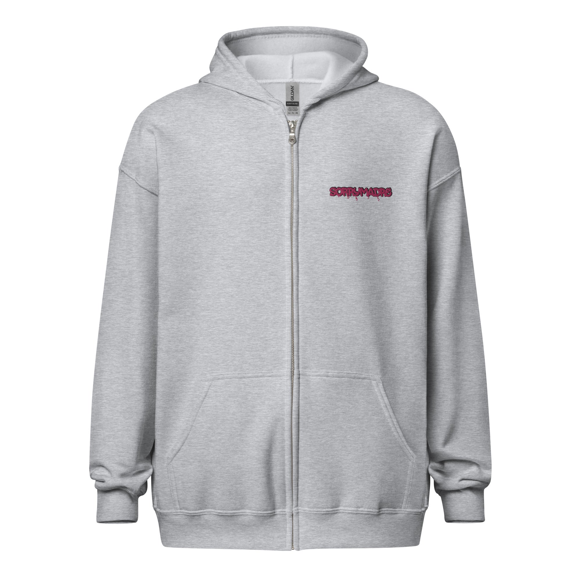 SorryMadre | Toxicity | Embroidered heavy blend zip hoodie