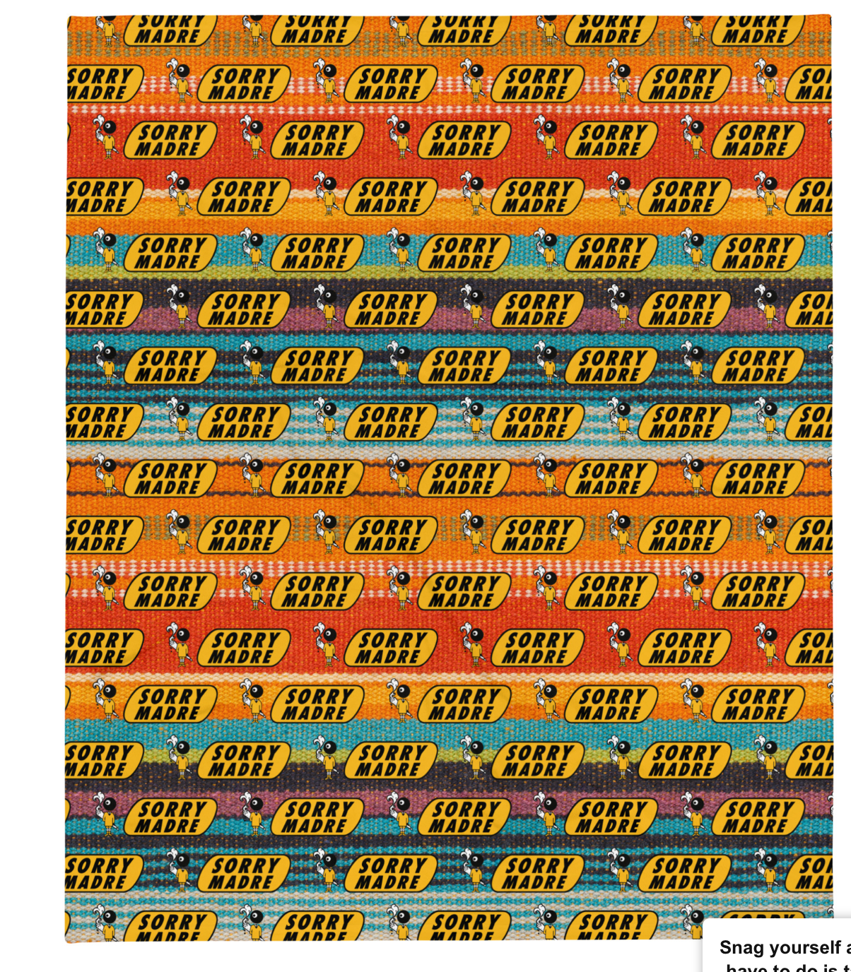 SorryMadre | Bigger | Throw Blanket