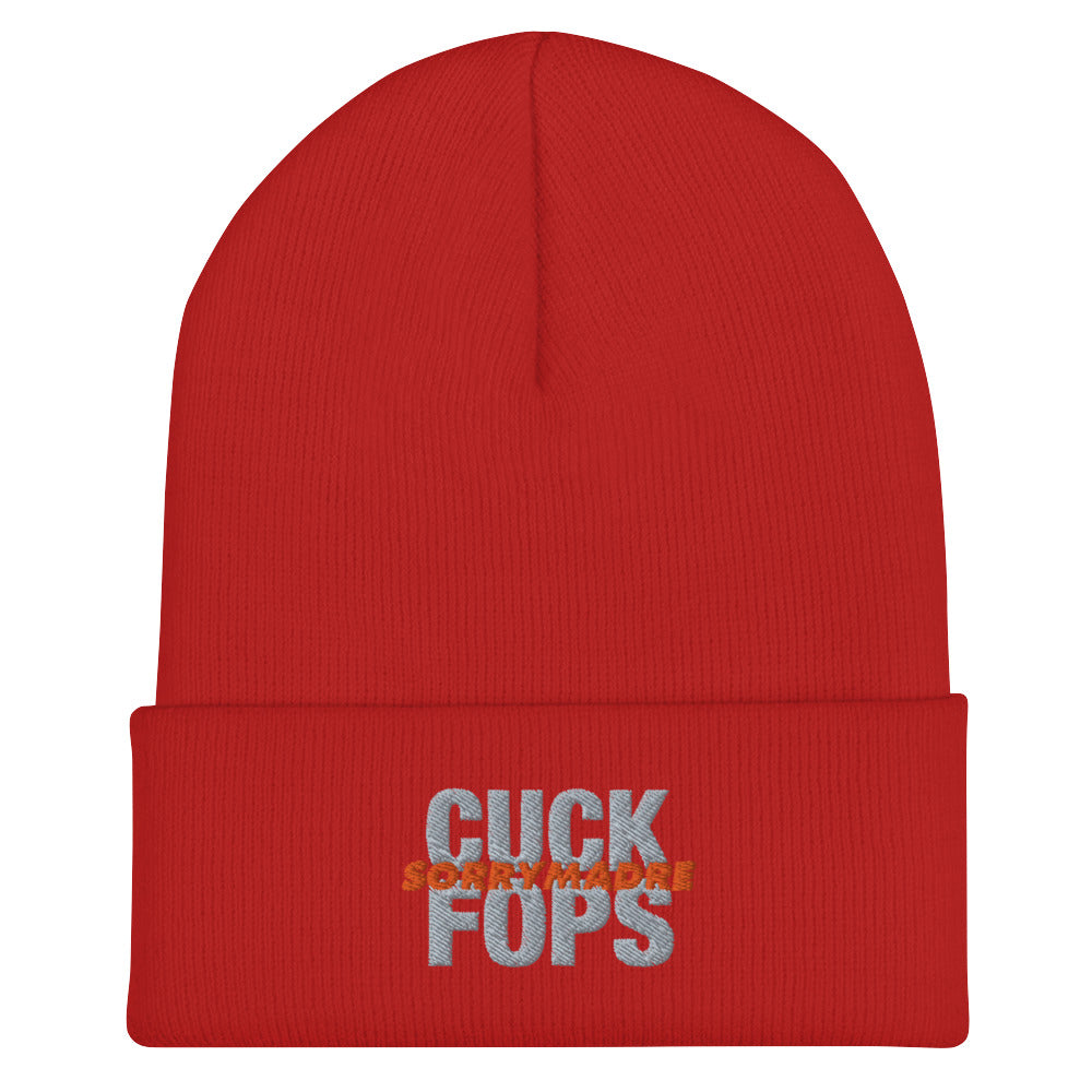 SorryMadre | CUCK FOPS | Cuffed Beanie