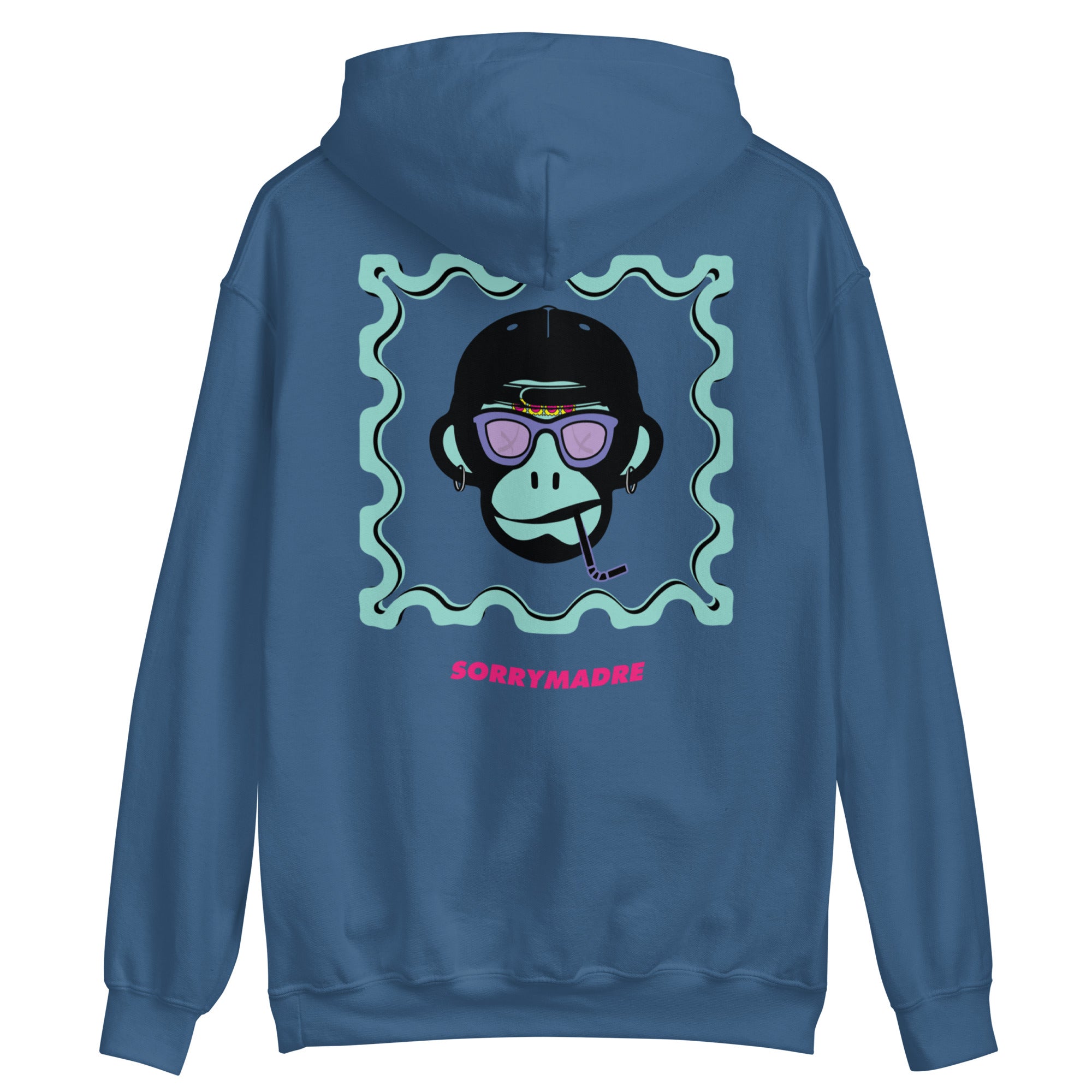SorryMadre | Monkey | Embroidered Hoodie
