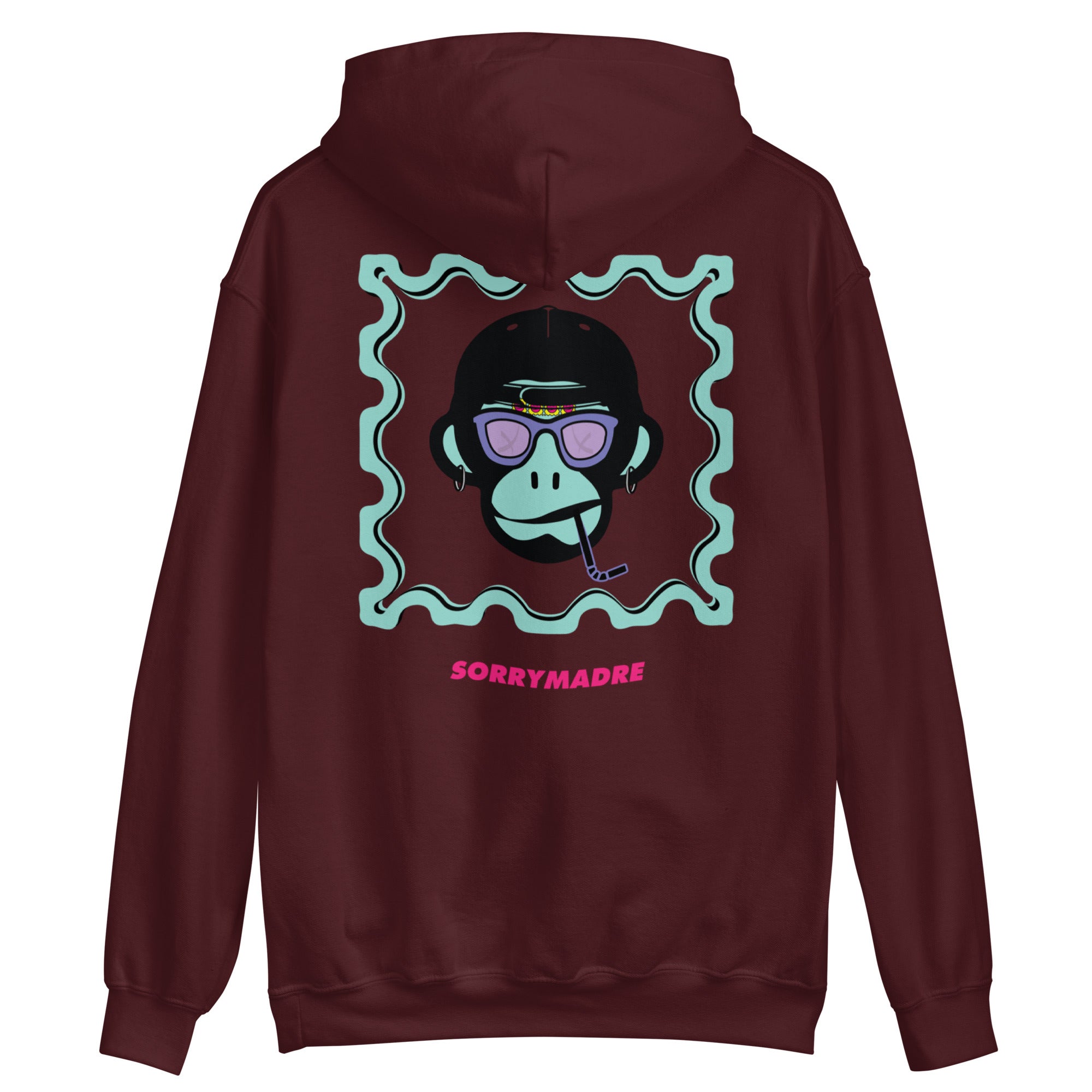 SorryMadre | Monkey | Embroidered Hoodie
