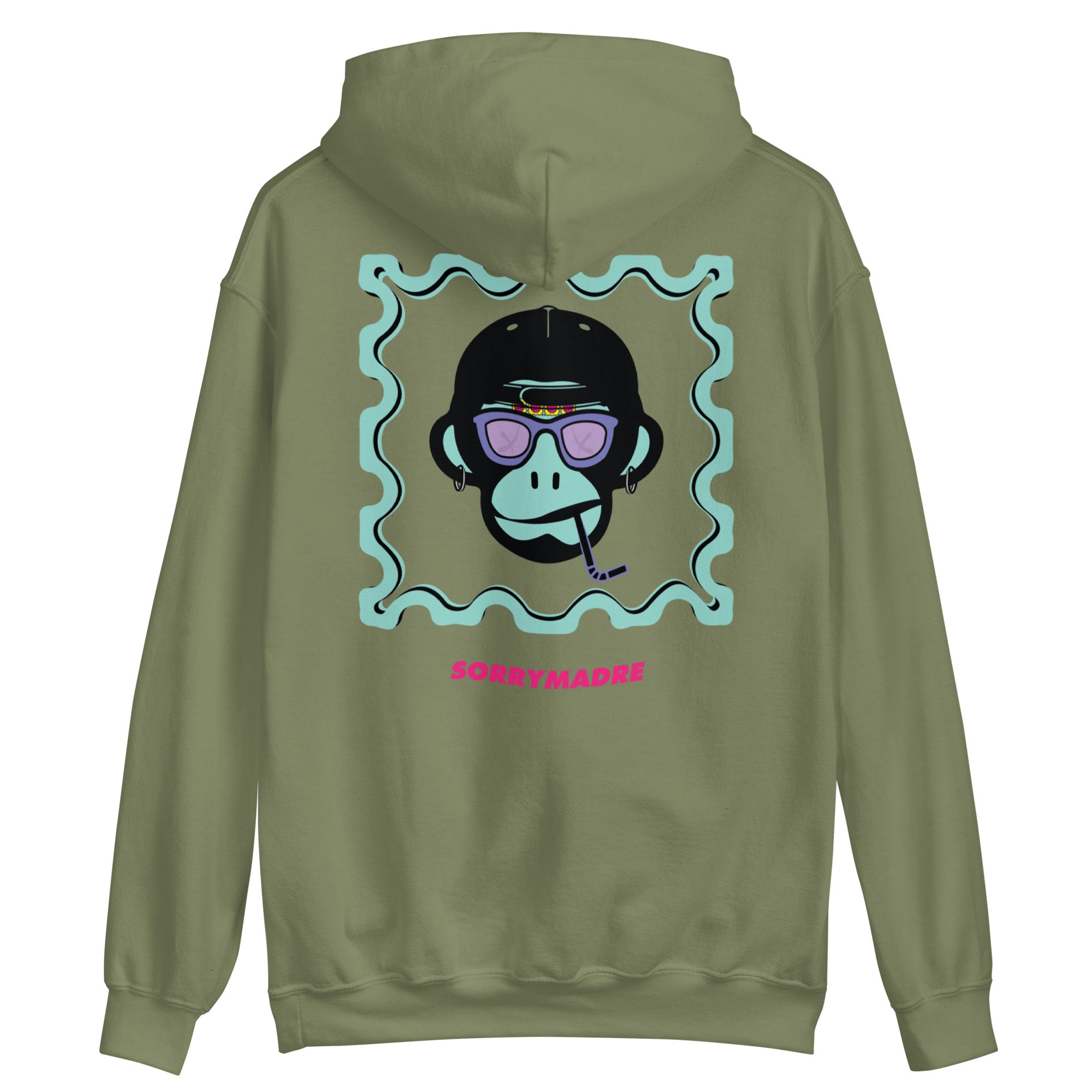 SorryMadre | Monkey | Embroidered Hoodie