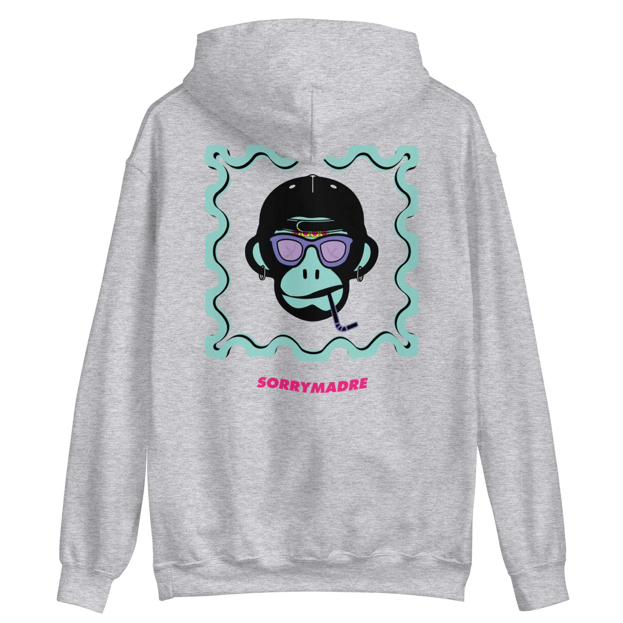 SorryMadre | Monkey | Embroidered Hoodie